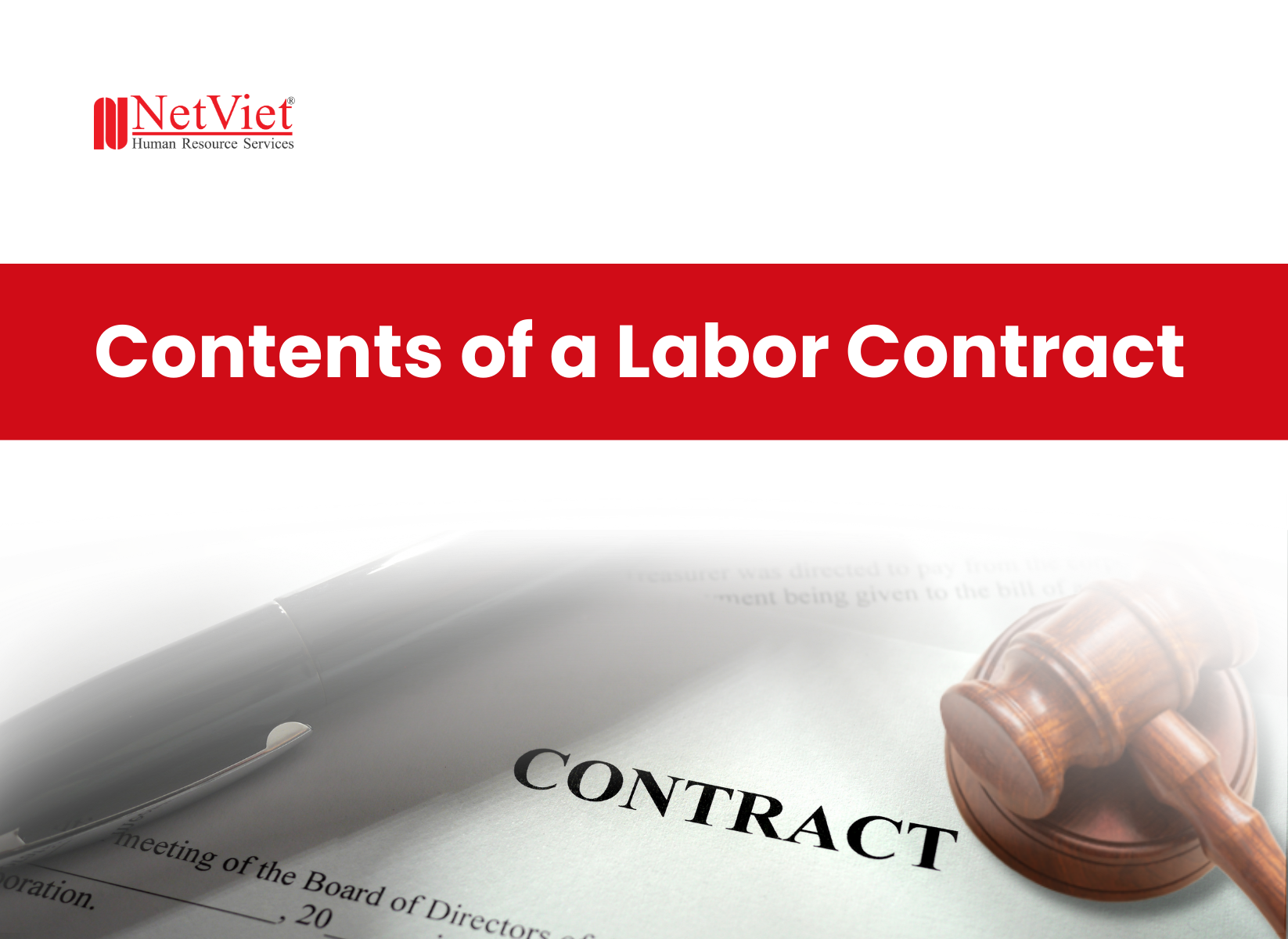 Contents of a labor contract - NetViet