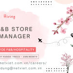 Hiring Store Manager F&B
