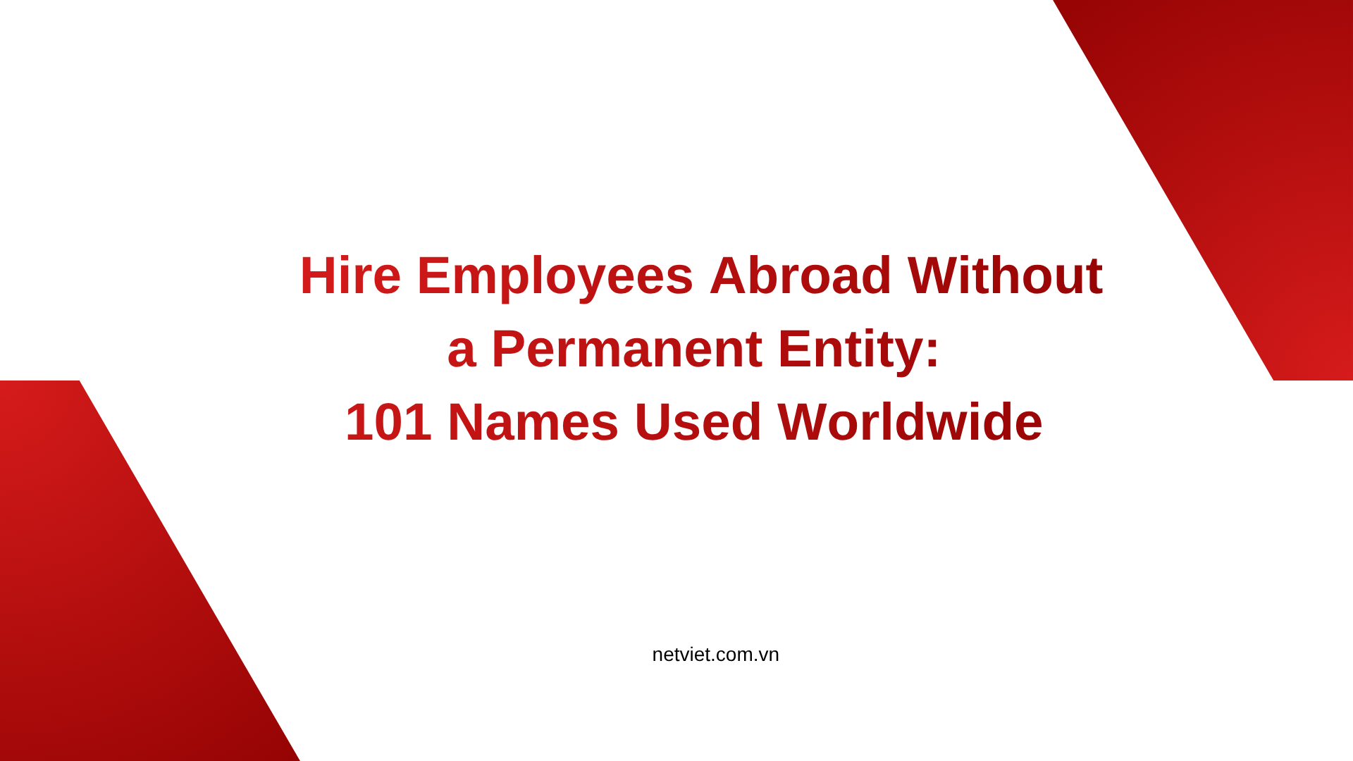 Employment solution in Vietnam