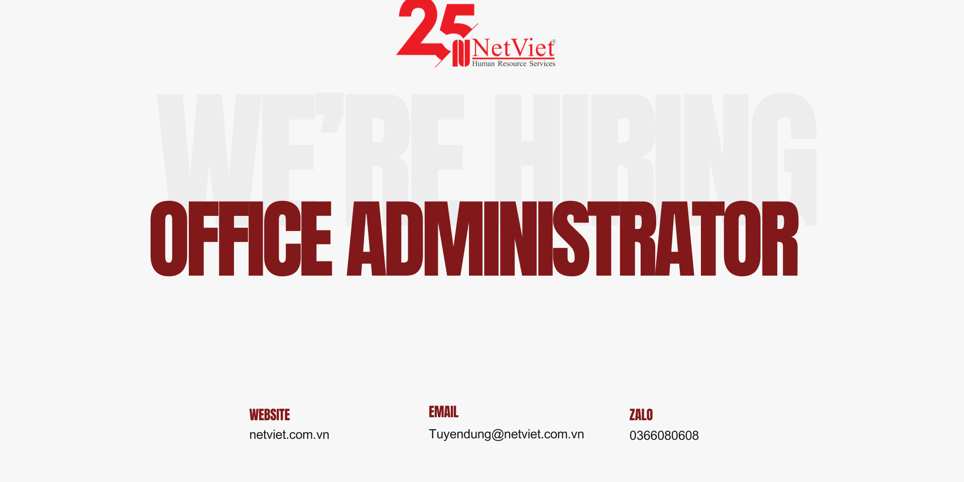 Tuyển dụng Office Administrator
