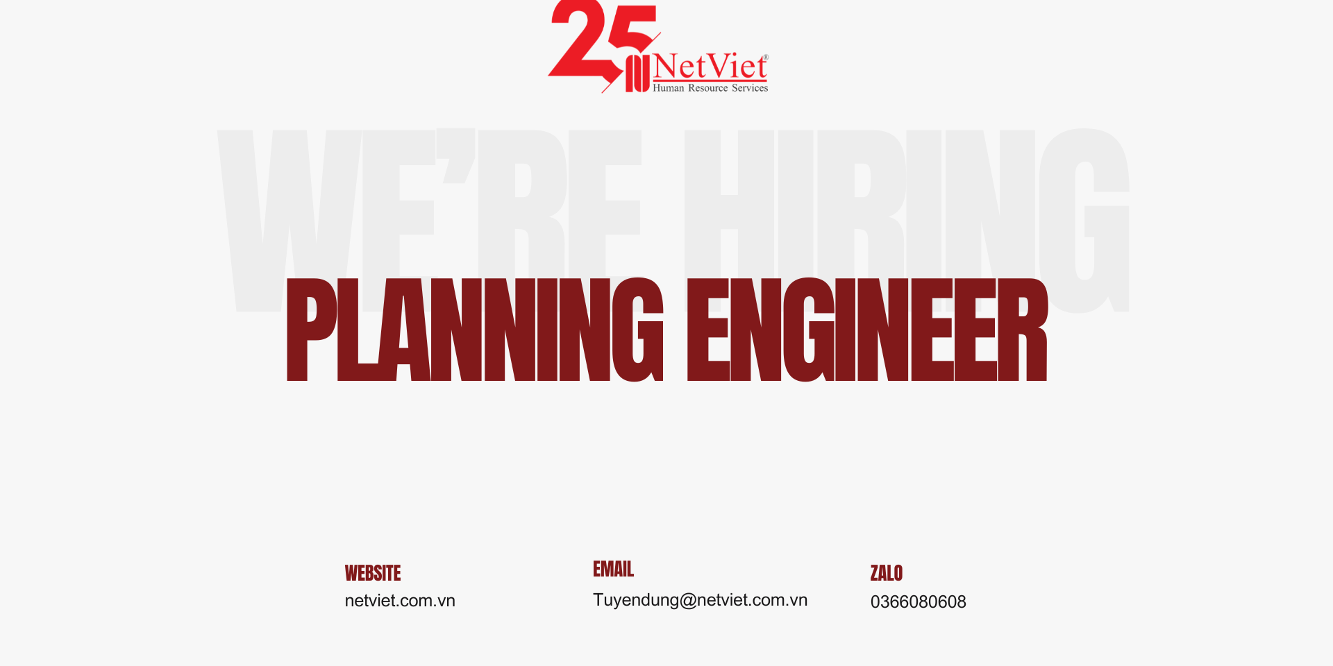 Tuyển dụng Planning Engineer Tuyển dụng Planning Engineer