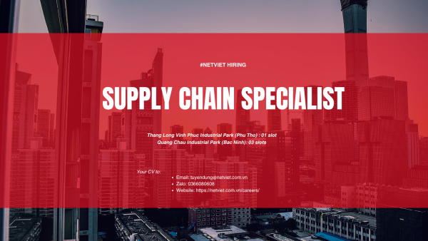 Tuyển dụng Supply Chain Specialist