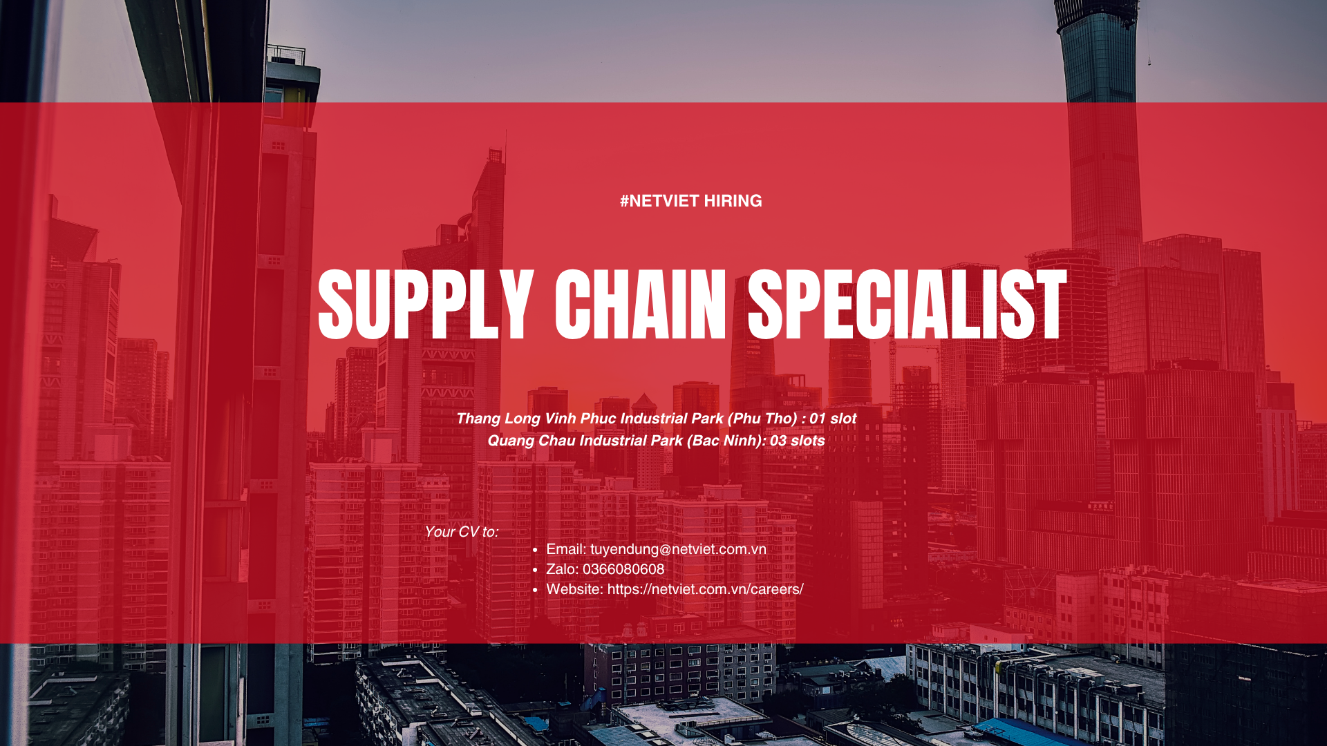 Tuyển dụng Supply Chain Specialist